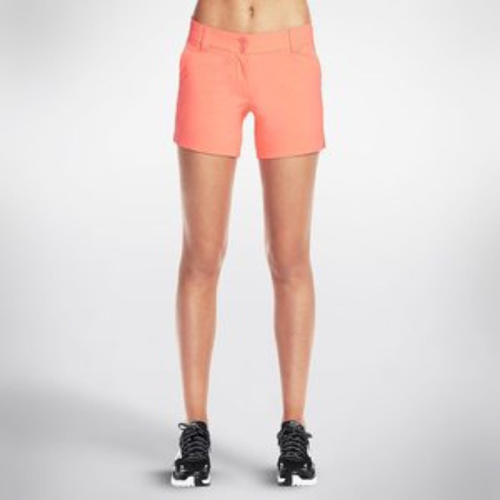 Women’s performance shorts. Sz 6 bright coral
